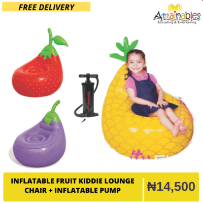 Bestway Inflatable Fruit Kiddie Lounge Chair + Inflatable air pump