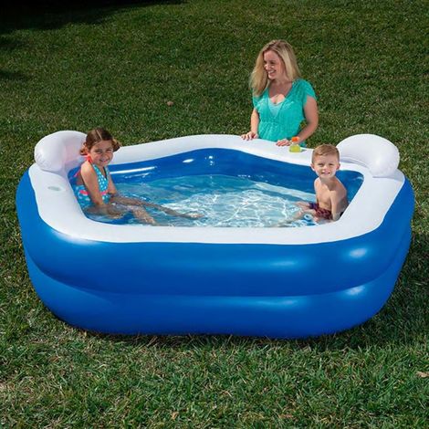 Bestway Bestway Family-Fun-Pool 213x207x69cm Relaxpool Lounge-Swimmingpool Pataugeoire 